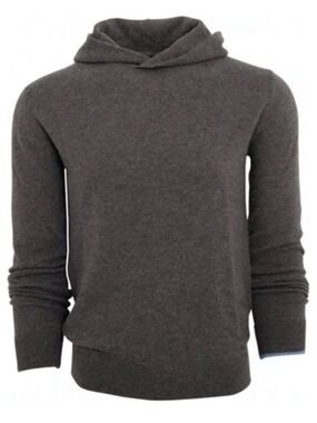 NEW Greyson KoKo Wool Cashmere Hoodie Sweater OWL Brown $298! Sz XL
